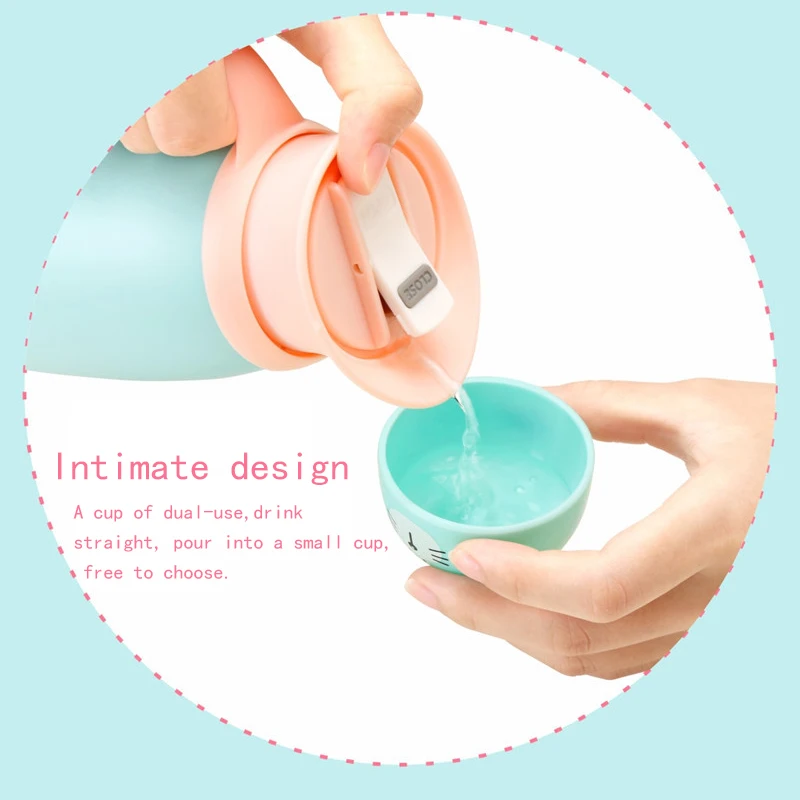 300 мл Термос с двойными стенками из нержавеющей стали милый кот панда Медведь