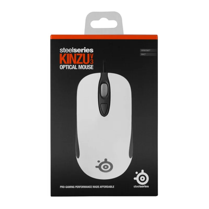 Проводная оптическая игровая мышь STEELSERIES KINZU V3 4000 DPI производительность 4 кнопки USB