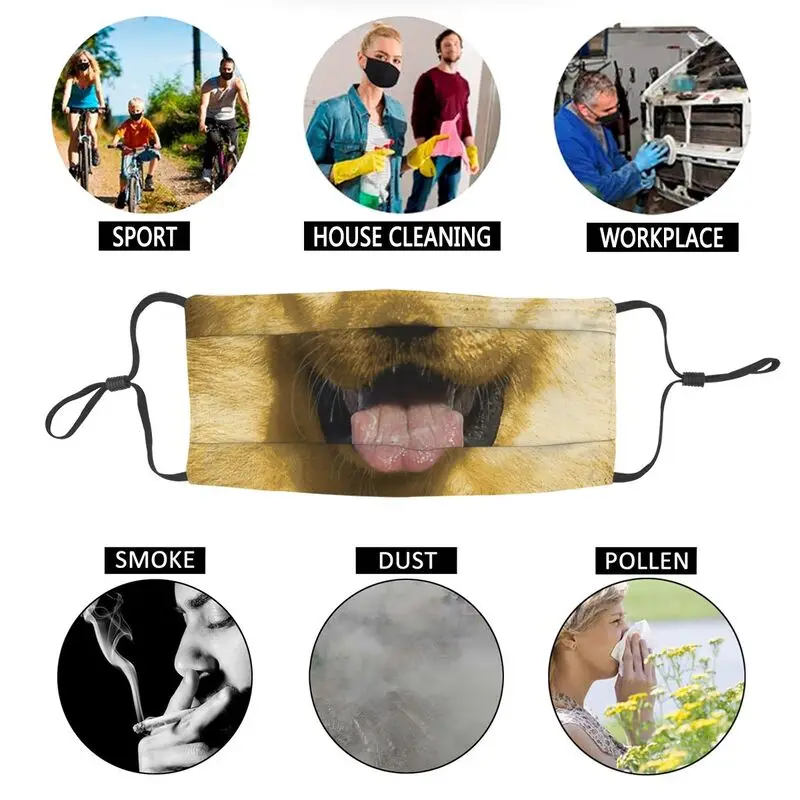 

Smiling Yellow Labrador Retriever Breathable Mouth Face Mask Men Dog Meme Anti Haze Dust Mask Protection Cover Respirator Muffle
