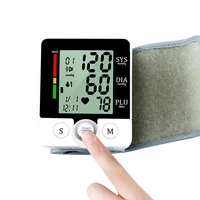 automatic digital wrist blood pressure monitor heart rate pulse meter bp monitor tonometer tensiometer medical health machine