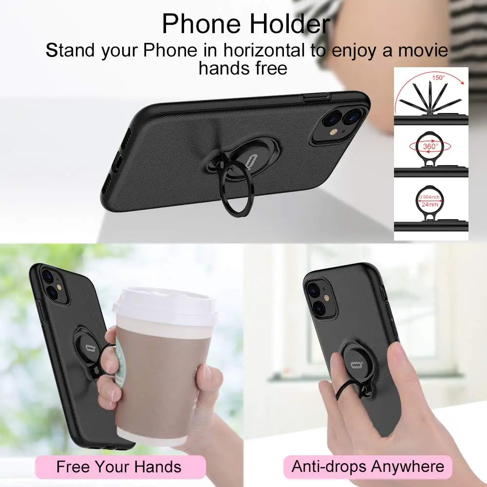 Iconflang для iPhone 11 Pro Max чехол Автомобильный держатель Подставка держатель с магнитным креплением Жесткий Чехол для ПК чехол для iPhone 11 Pro Funda Coque Capa