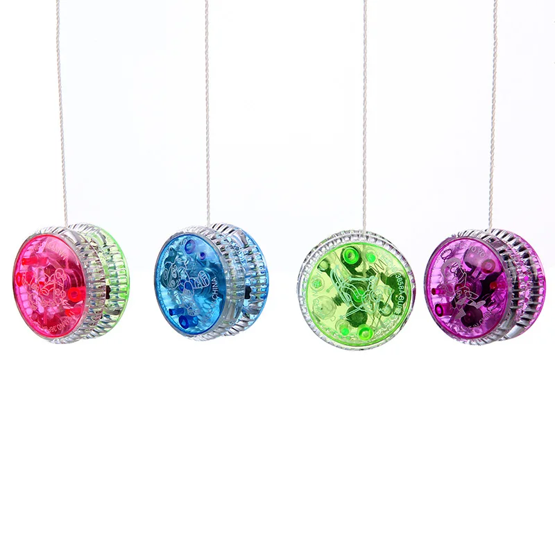 Новый список LED мигает Yoyo классические детские игрушки Magic Spin пластик подшипник с