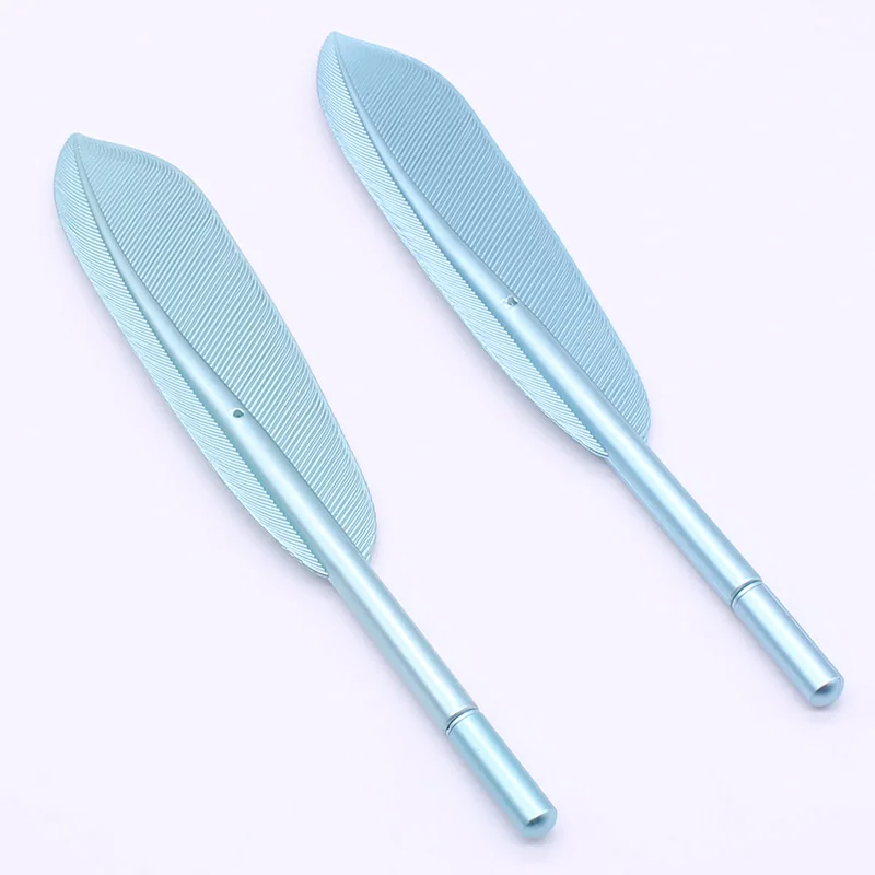 2PCS blue Красивые перьевые гелевые ручки 0,5 мм креативные каваи милые чернила для гелевой ручки ручка подарок школьные офисные принадлежности канцелярские принадлежности - Цвет: 2PCS blue