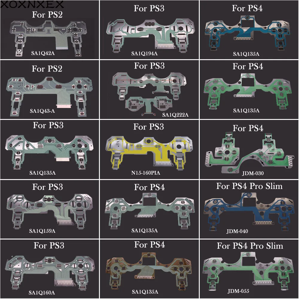 Для Dualshock PS4 Pro Slim JDM 030 040 055 проводящая пленка для контроллера клавиатуры гибкий