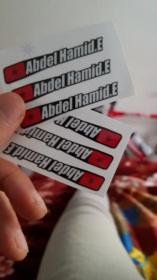 Дорожный велосипед индивидуальный флаг и имя наклейка горный Рамка логотип