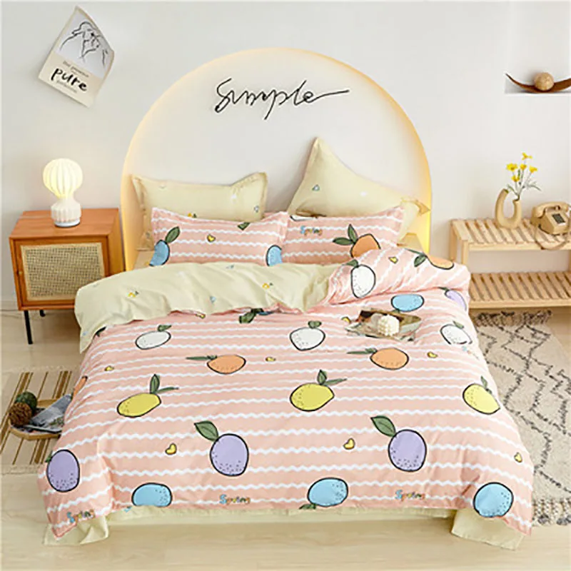 

4 шт. постельные принадлежности домашний текстиль конфетное настроение Чистый хлопок двойная кровать домашнее комфортное мягкое покрывало...