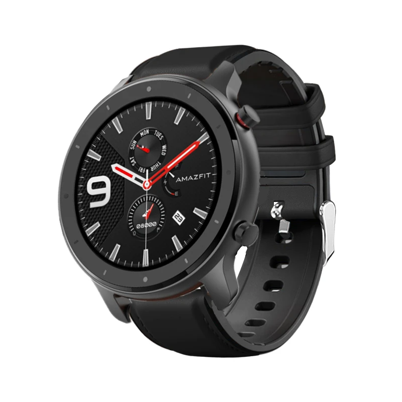Ремешок FIFATA 22 мм для смарт-часов Xiaomi Huami Amazfit gtr 47 мм кожаный+ силиконовый браслет для часов Polar Vantage M