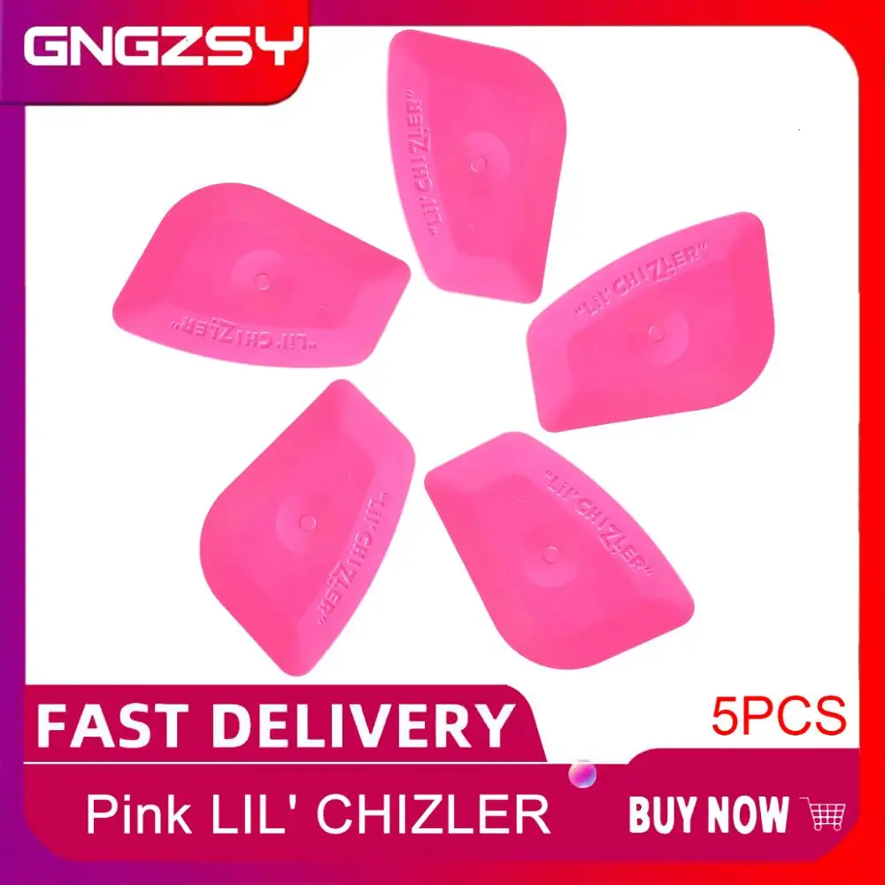 5 шт. Мини Розовый скребок для винила инструменты обертывания многоугольная