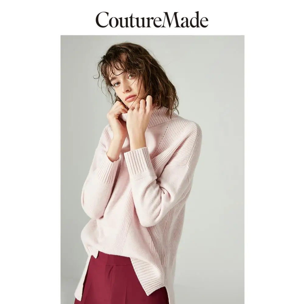 Vero Moda CoutureMade 92% овечьей шерсти с круглым вырезом и открытыми плечами | 318413608 - Цвет: Pink tint mel.