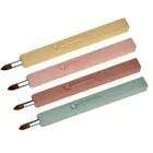 2 шт., выдвижная кисть для губ, ручка для контура губ, инструмент для макияжа, портативная Пылезащитная Косметическая кисть, простые в использовании кисти для губ