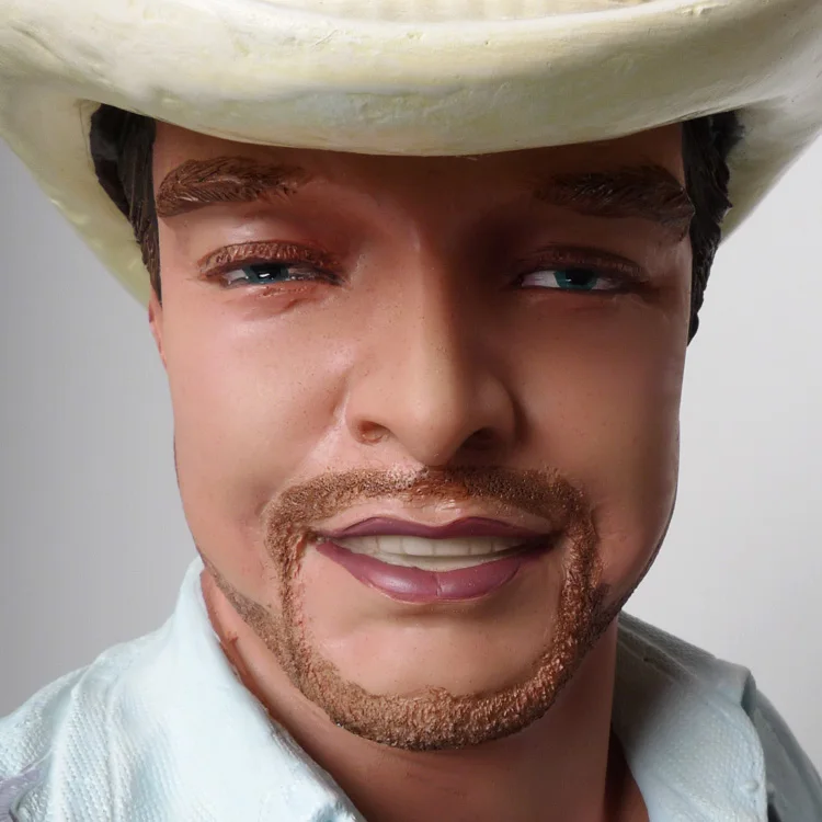 Статуя в подарок поделка Черная музыка звезда певец фигурки из смолы большие