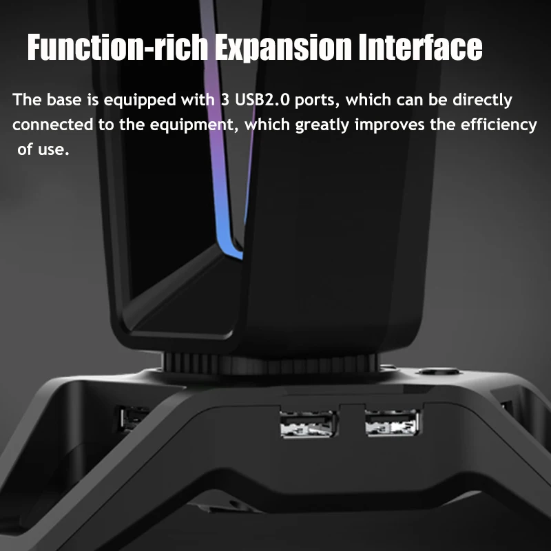 Rgb-гарнитура с подставкой многофункциональный держатель для наушников вешалка