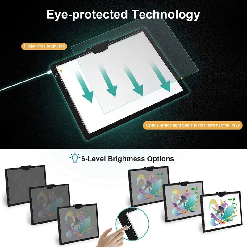 

A3 Tracing Light Pad for Diamond Painting, with USB Cable & Fasten Magnetism for Artists Drawing, Sketching, X-Ray