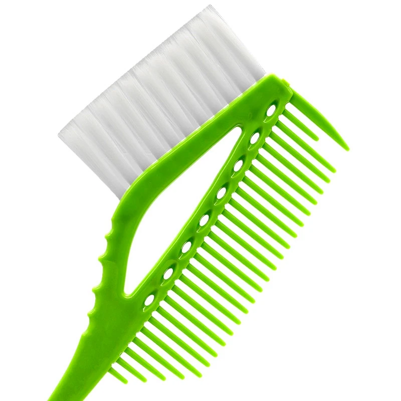 

6 Eco-Friendly ABS Plastic Salon Hair Dyeing Brush Combs, Durable Dual-Purpose Hairdressing Comb
