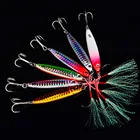 Металлическая джиг, приманка для рыбалки, медленная Мормышка, приманка для рыбалки, приманка для троллинга, железная пластина, жесткие зимние крючки для подледного джиггинга, снасть для приманки, 1 шт., 15 г, 20 г, 30 г