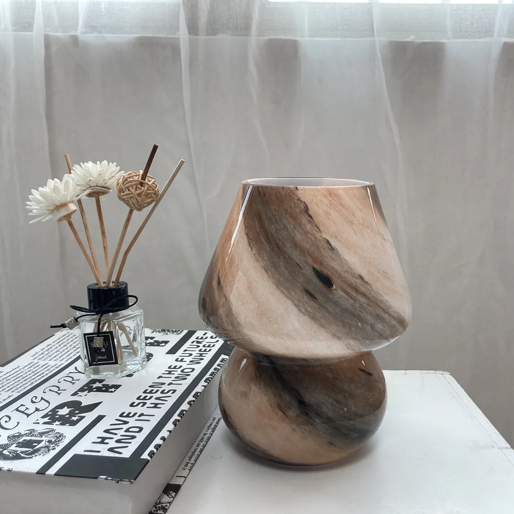 Корейский стиль Ins дневное стекло Луна земля полосатая прикроватная стеклянная