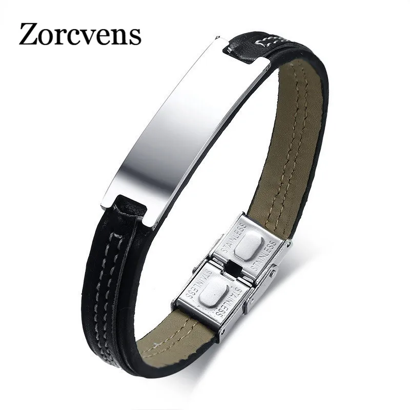Мужской Многослойный кожаный браслет плетеный из воловьей кожи с магнитной