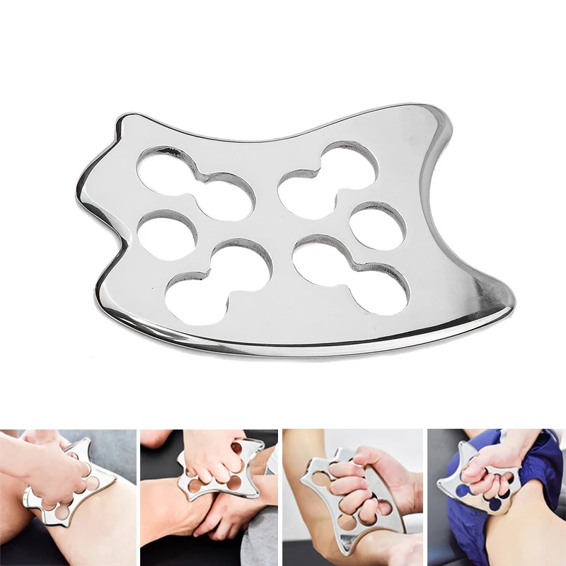 

Stainless Steel Gua Sha Massage Tool Fascia Muscle Soft Tissue IASTM Therapy Physical Whole Body Massager Guasha Scraping Tools