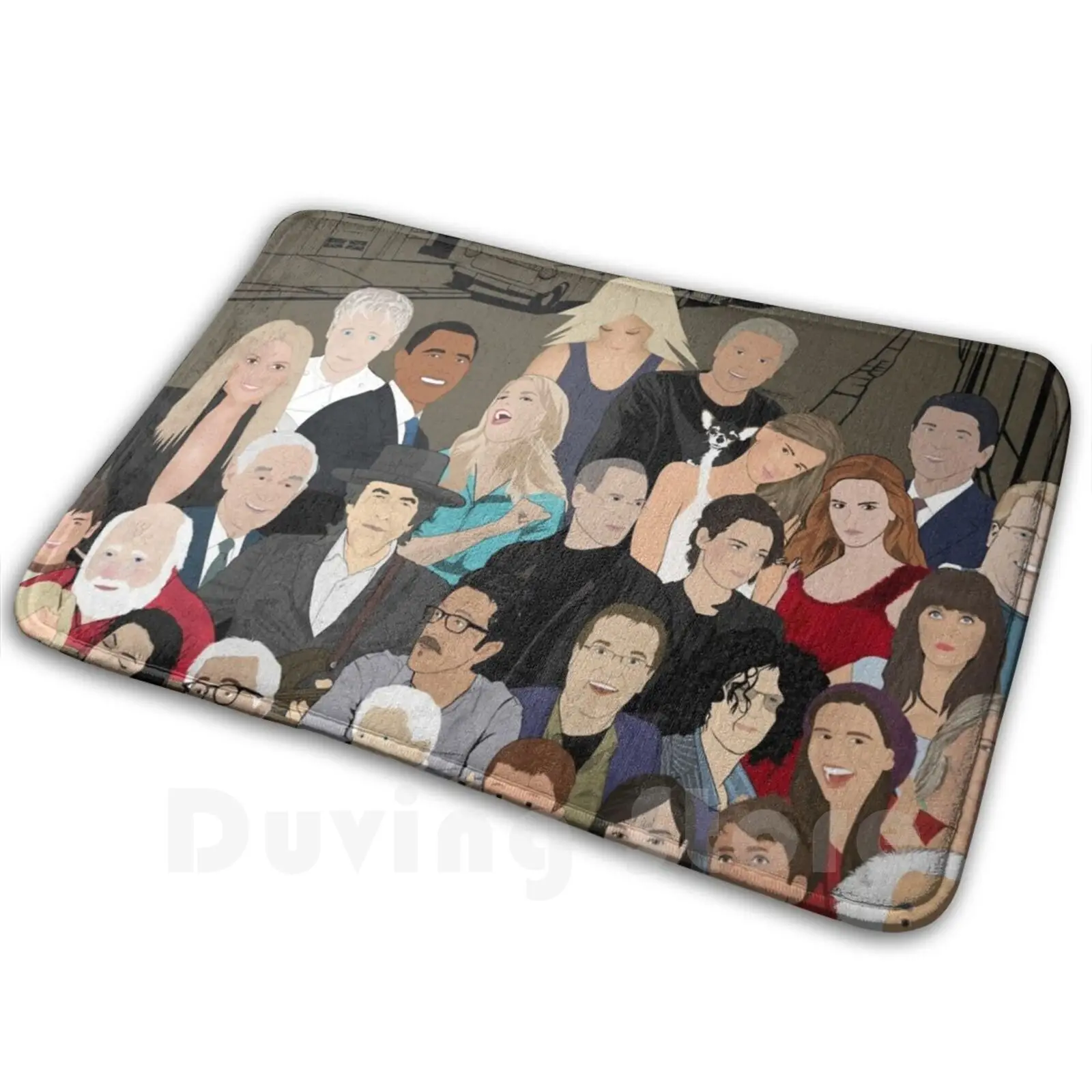 

Drawn Together Carpet Mat Rug Cushion Soft Non - Slip Pop Art Group Shot Weird