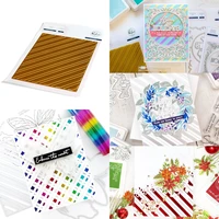 diagonal stripes hot foil plate cutting hot foil scrapbook diary decoration stencil embossing template diy greeting card new