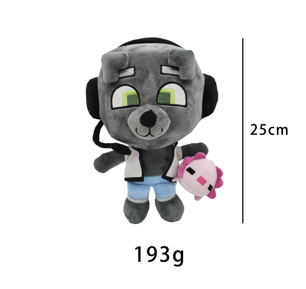 25 см Bobicraft gitd волк плюшевая игрушка мягкие игрушки животные милый персонаж кукла