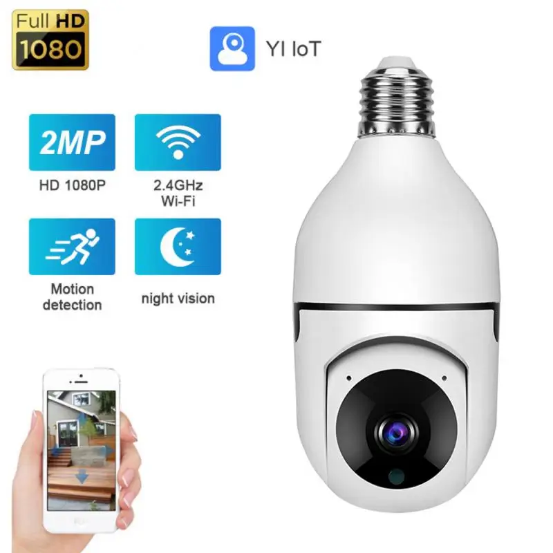 

Камера для мониторинга 2 МП с Wi-Fi, лампочка E27, последняя модель, 1080P Full HD, безопасность для умного дома