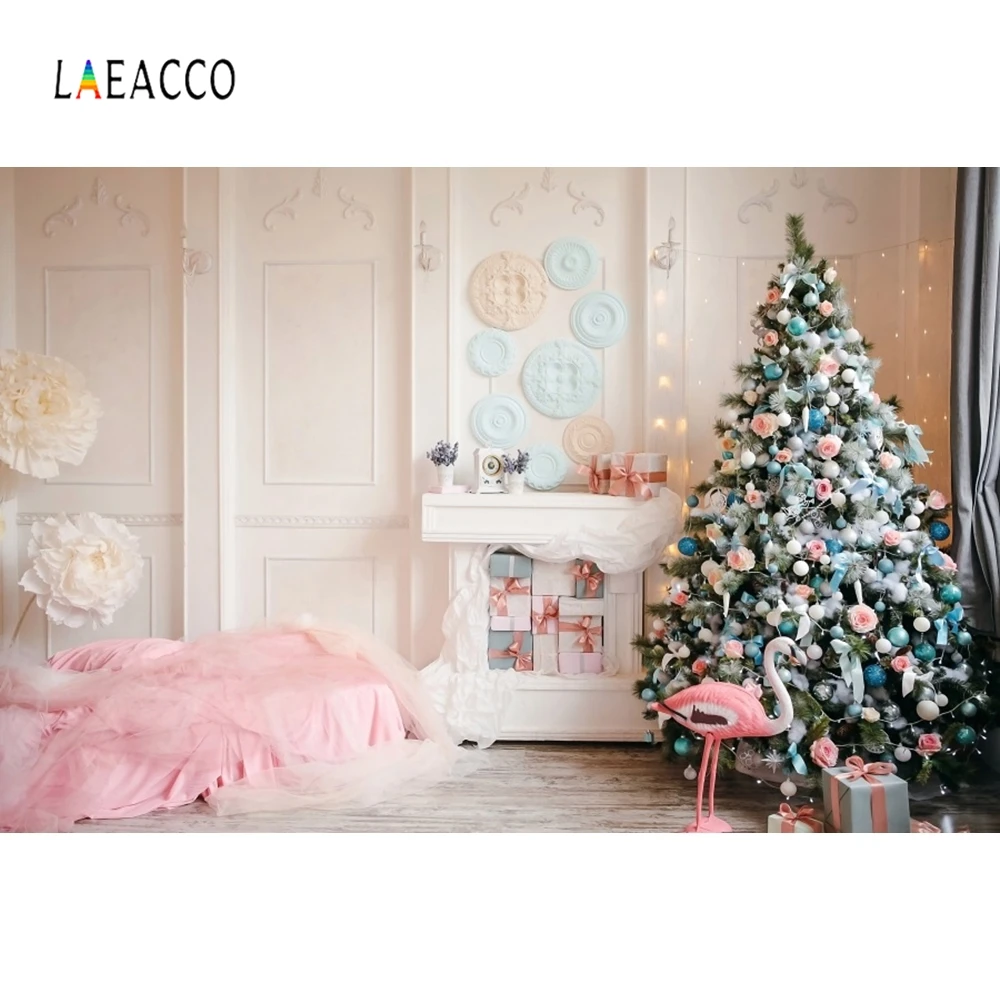 Laeacco фоны для фотостудии с изображением ковра камина подарков цветов