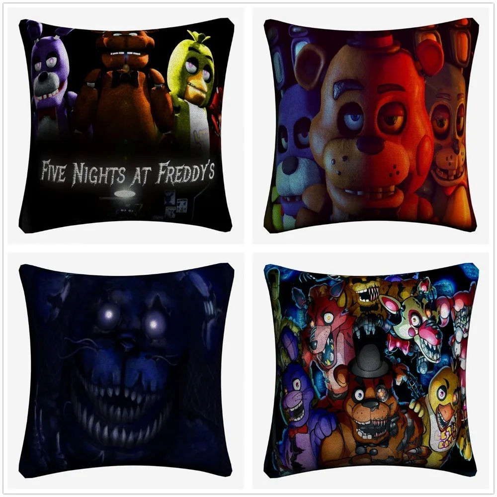 С изображениями персонажей игры пять ночей с Фредди х/б белье Наволочка на