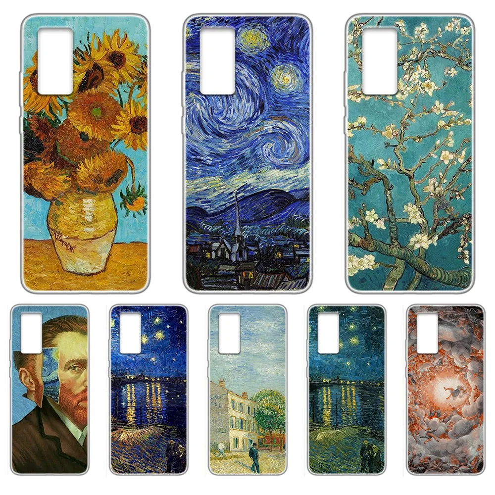 Чехол для телефона Van Gogh с масляной росписью HUAWEI nove 5t p 8 9 10 p20 P30 p40 P pro Smart 2017 2019 Z lite |