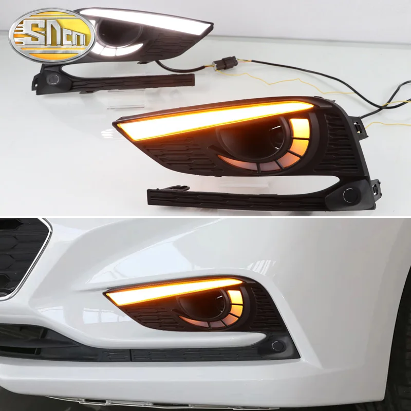 Светодиодный дневной светильник с желтым сигналом поворота LED DRL лампы для Chevrolet