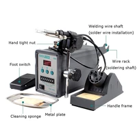 quick 376d automatic soldering soldering system 90w digital display soldering station soldering wire