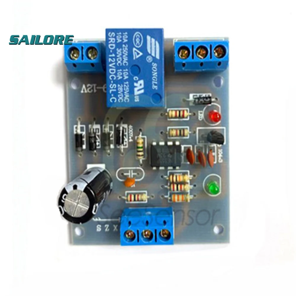 

DC/AC 9V-12V Automatic Pumping Drainage Water Liquid level Sensor control board Water shortage Protect Module 0~10A