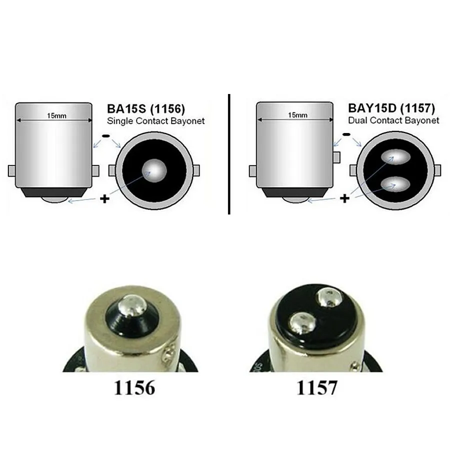 Светодиодный автомобильная лампа 1156 BA15S 1157 BAY15D 6 сторонних COB филаментов