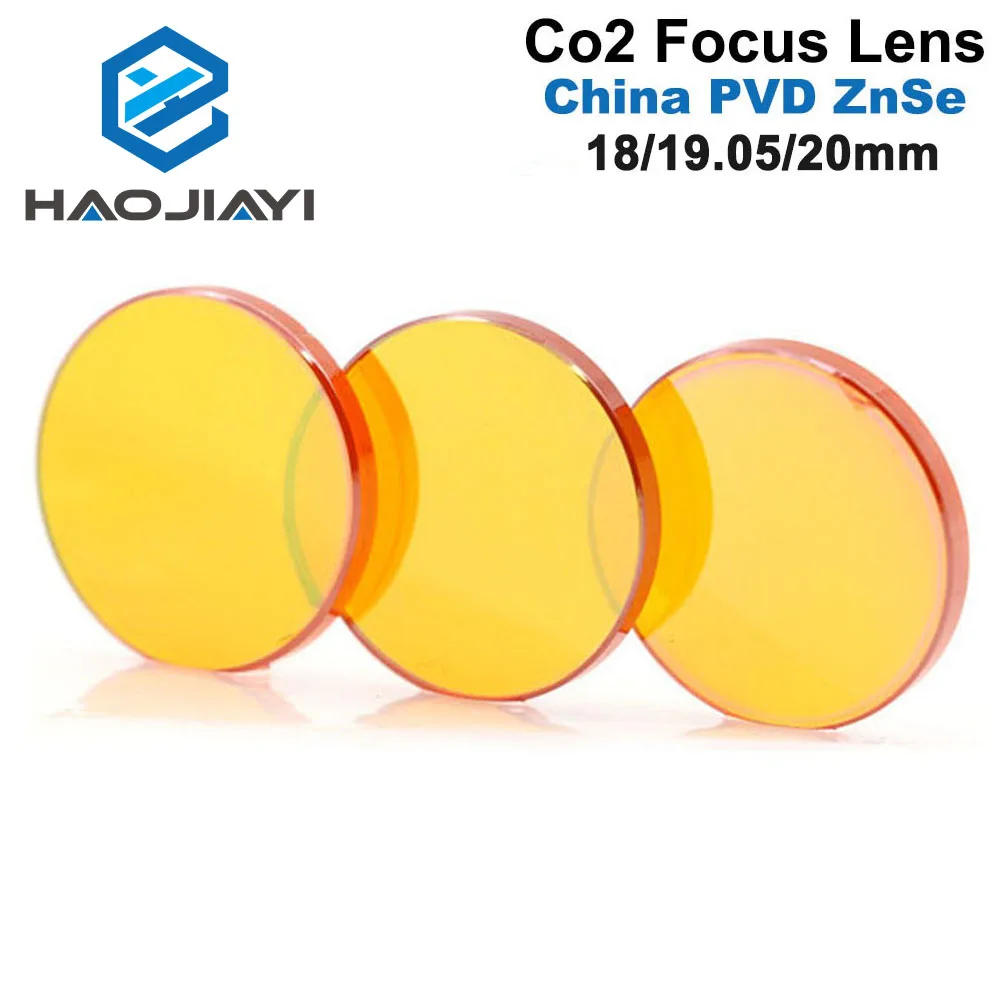 

HAOJIAYI China CO2 ZnSe Focus Lens Dia.18 19.05 20 mm FL38.1 50.8 63.5 101.6 127mm 1.5 - 4" for Laser Engraving Cutting Machine