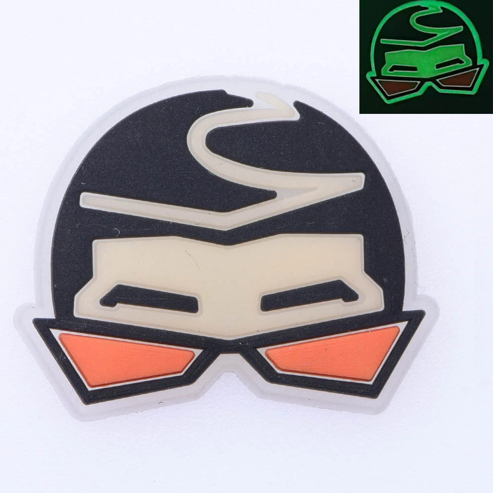 

1pcs Glow in The Dark Croc JIBZ Charms PVC Noctilucence Accessories Decoration Bad Bunny for Clog JIBZ Button Charm for kid Gift