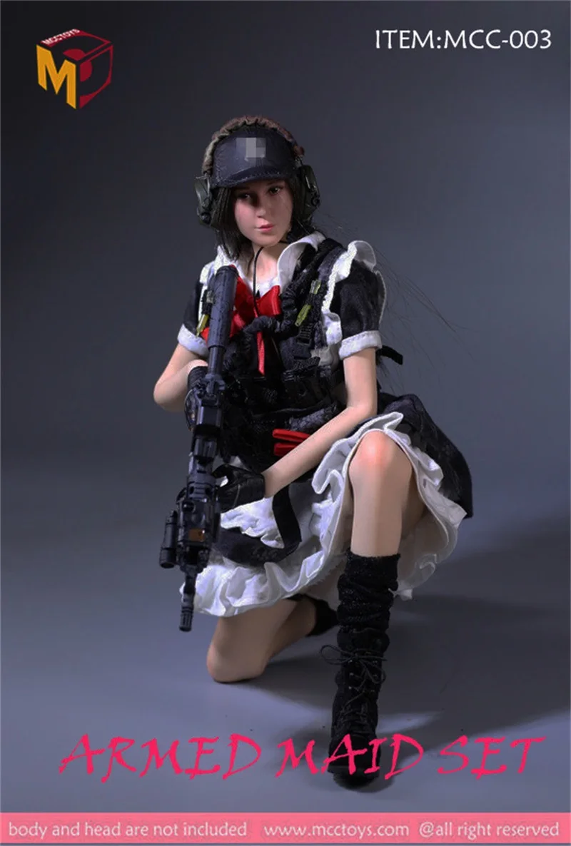 Черная камуфляжная горничная с рисунком питона Scale 1/6 подходит для