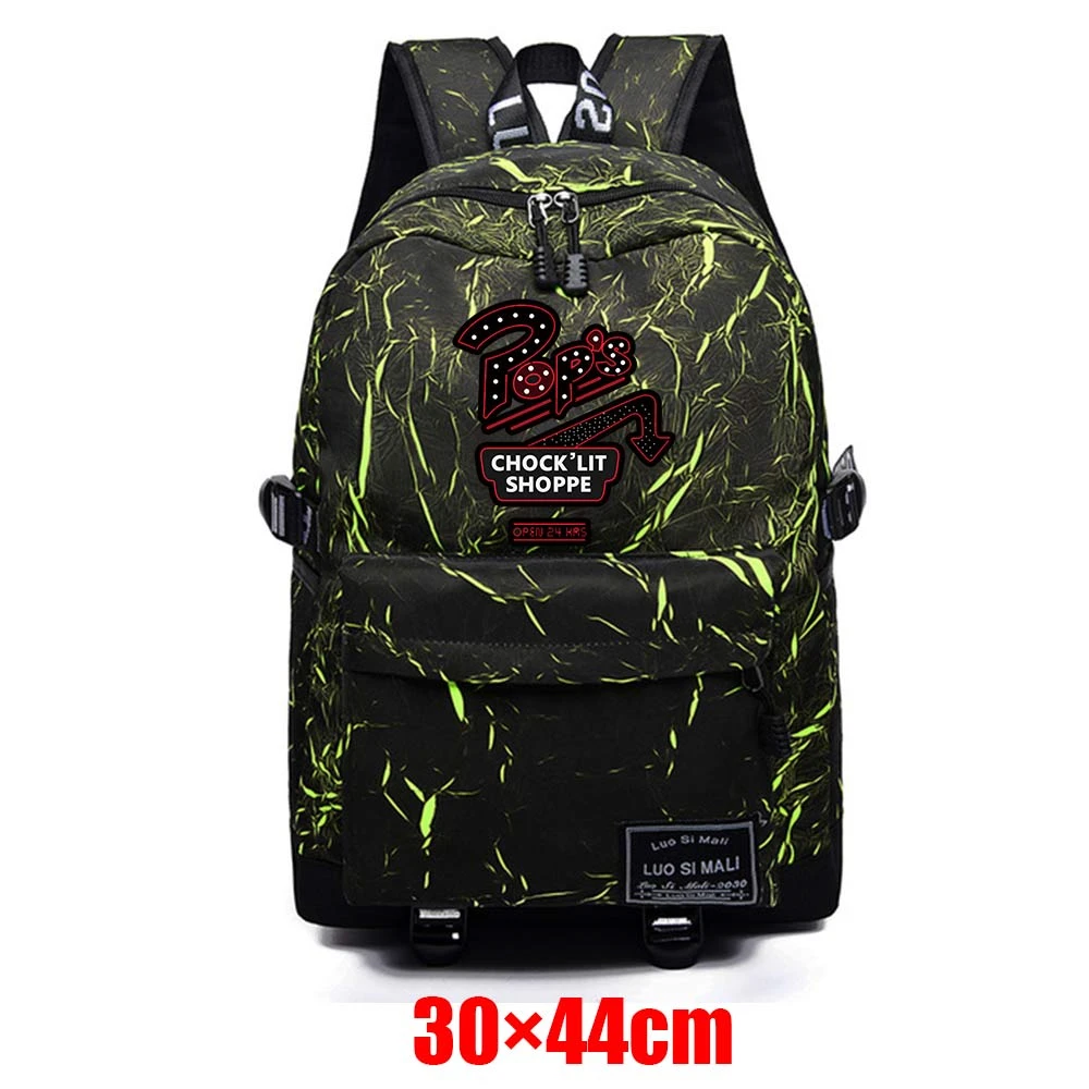 

Anime Riverdale Teenager Fabric Zip Backpack Unisex Packsack Schoolbag High Quality Mochila Student Casual Travel Laptop Bag