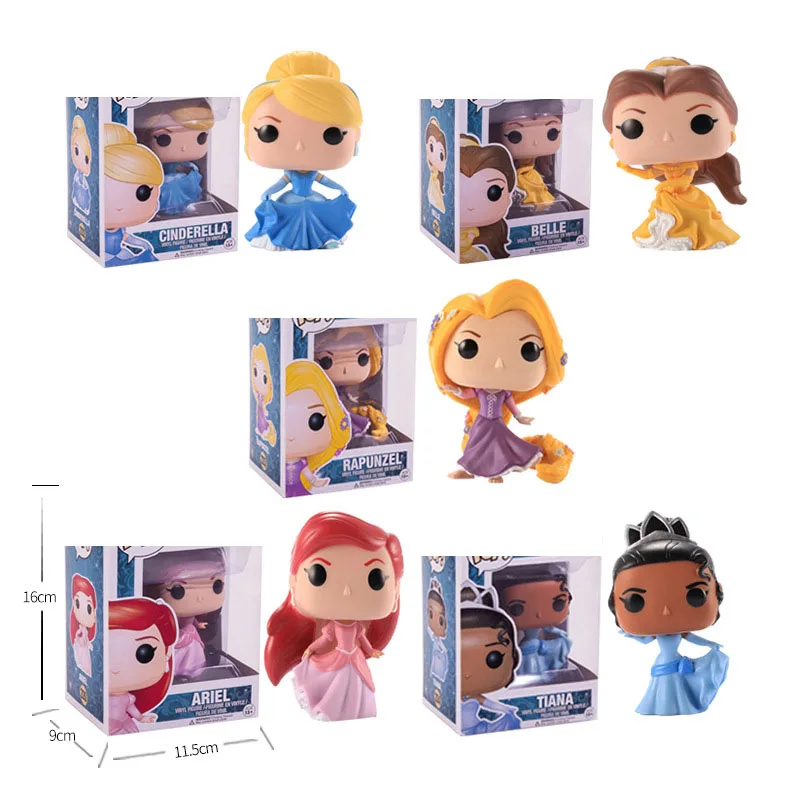 Кукла Принцесса Funko Белль Ариэль Рапунцель Золушка Тиана из ПВХ экшн фигурки
