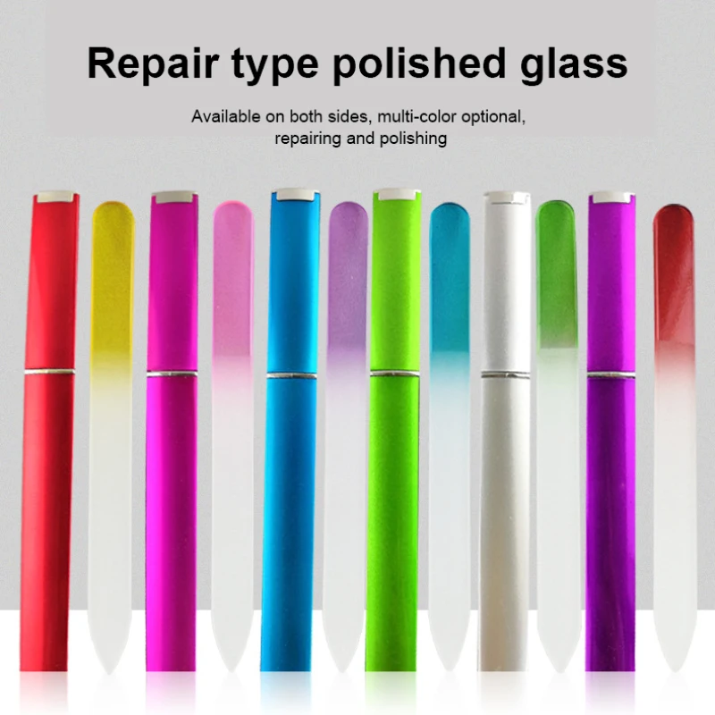 

Glass Nail File Nagelvijlen Buffer Professionele Salon Pedicure Nail Nagels Nagelvijl Manicure Finger Toe Nail Care Gereedschap