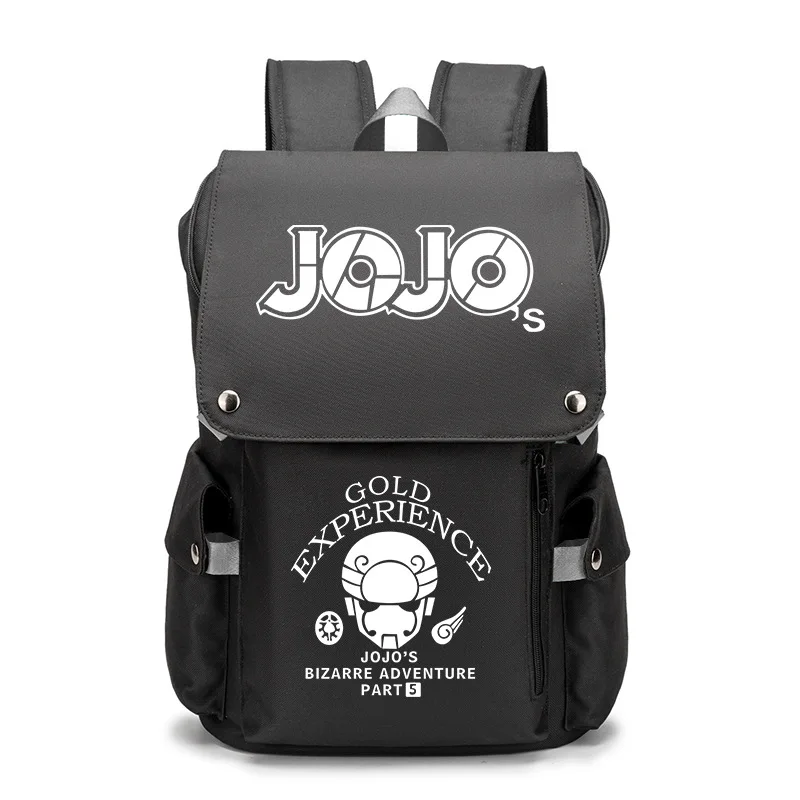 Аниме приключения Джоджо Косплэй Туфли-оксфорды Унисекс Рюкзак зарядка через USB