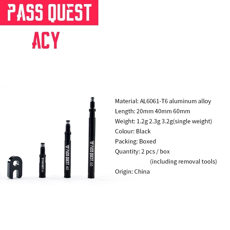 PASS QUEST дорожный велосипед колеса 20 мм 40 60 французский клапан съемный удлинитель