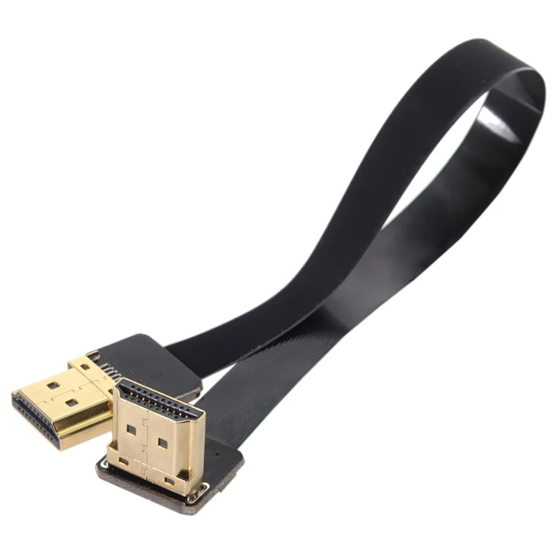 Fpv Hdmi Мужской до угловой 90D Hdtv Fpc плоский кабель для мультикоптера аэрофотосъемки