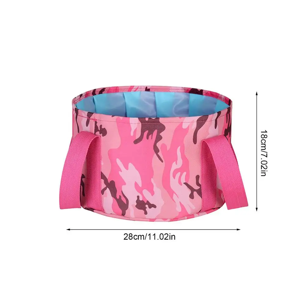 

Outdoor Folding Fishing Bucket Portable 15L Oxford Cloth Wash Basin Travel Washbasin Washing Basket Camping Spa Foot Bath Bucket