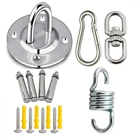 Комплект для подвешивания на потолок, якорная подвеска, нержавеющая сталь 304 крюк-подвеска для кронштейна, для гамака для йоги, секс-качели, подвесное кресло с мешком с песком