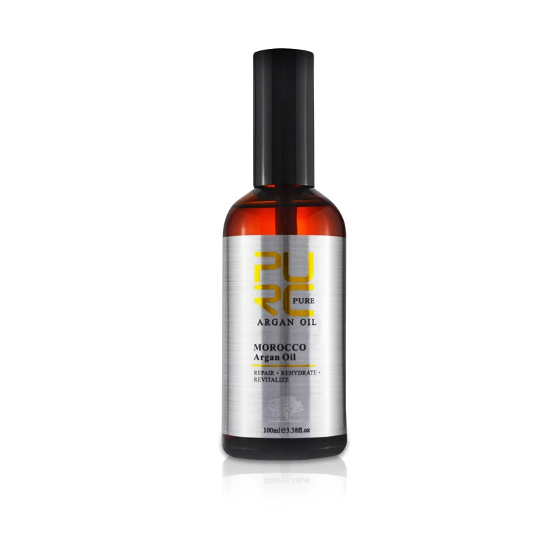 

PURC Moroccan Argan Oil For Hair Care And Protects Damaged Hair For Moisture 100ml Hair Salon Products 11.11 PURE