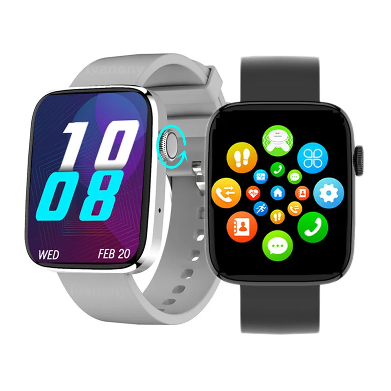

Smart Watch Woman Men DT1 Smartwatch Waterproof IP68 Breath Training Password Protection Weather Split Screen Fitness Tracker