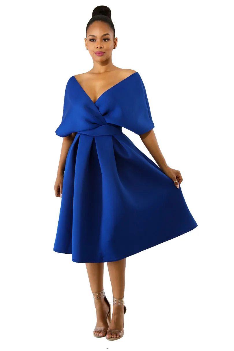 Женское свободное платье с открытой спиной плиссированная элегантная