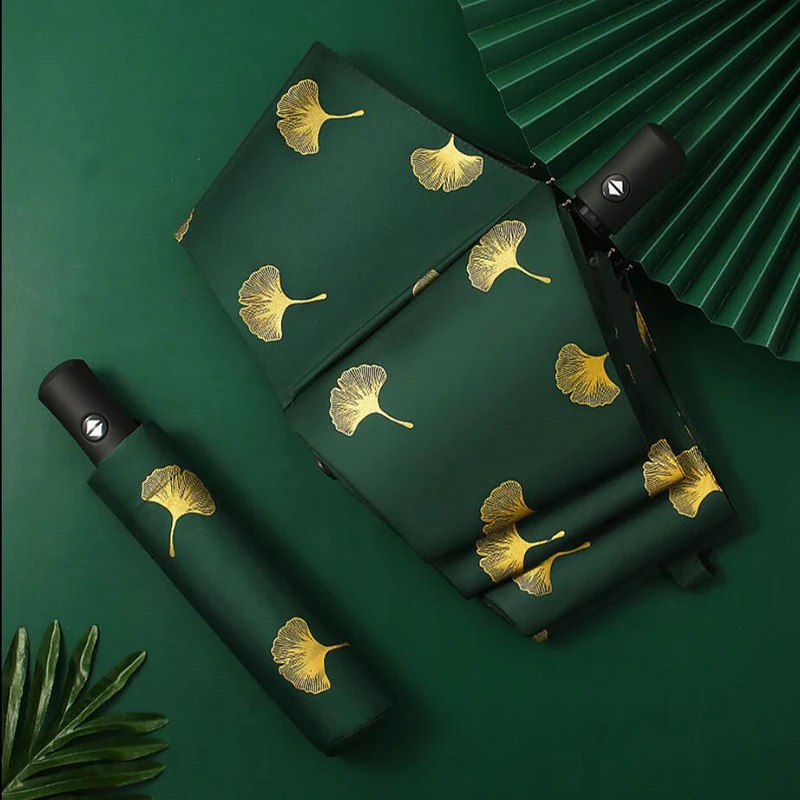 Автоматический зонт с защитой от УФ-лучей Женский Зонт дождя и солнца складной