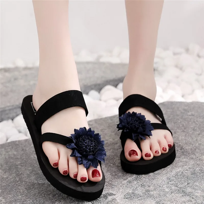 2020 г. Новые Тапочки Летние вьетнамки с цветами пляжные дышащие сандалии обувь на