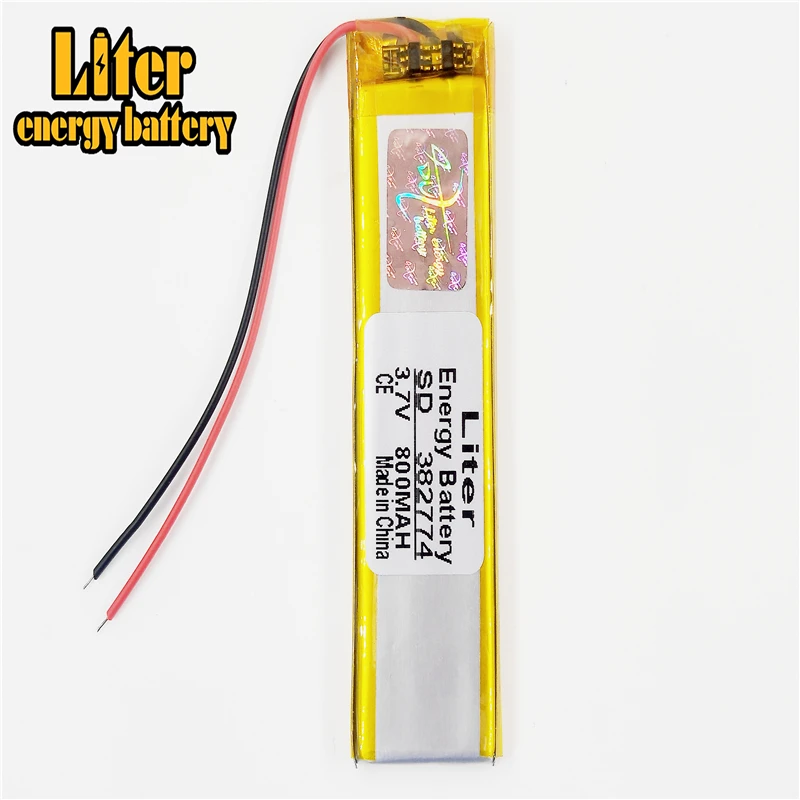 

3.7V,800mAH,382774 polymer lithium ion / Li-ion battery for GPS,mp3,mp4,mp5,dvd,bluetooth,model toy mobile bluetooth